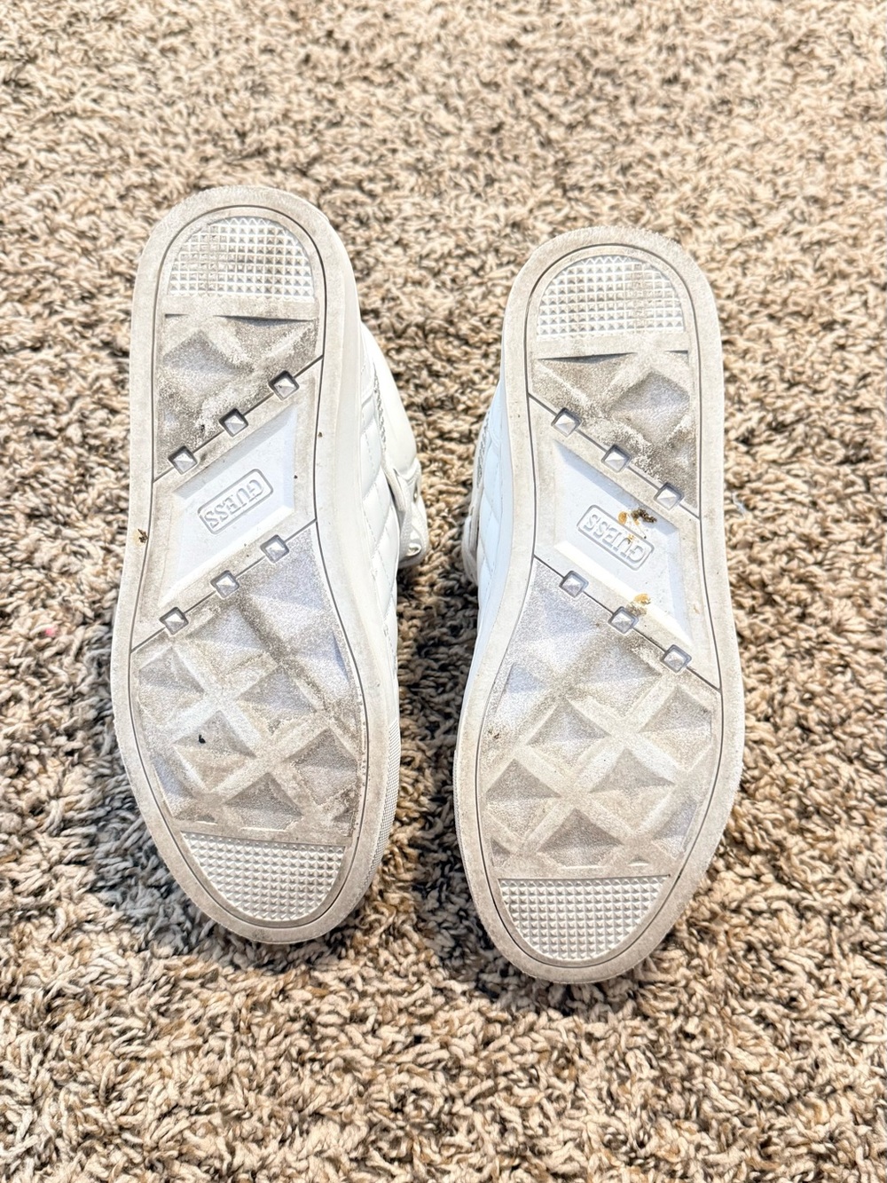 GUESS White High-Top Sneakers - Picture 6 of 6